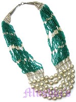 Indian ethnic necklace - click here for large view